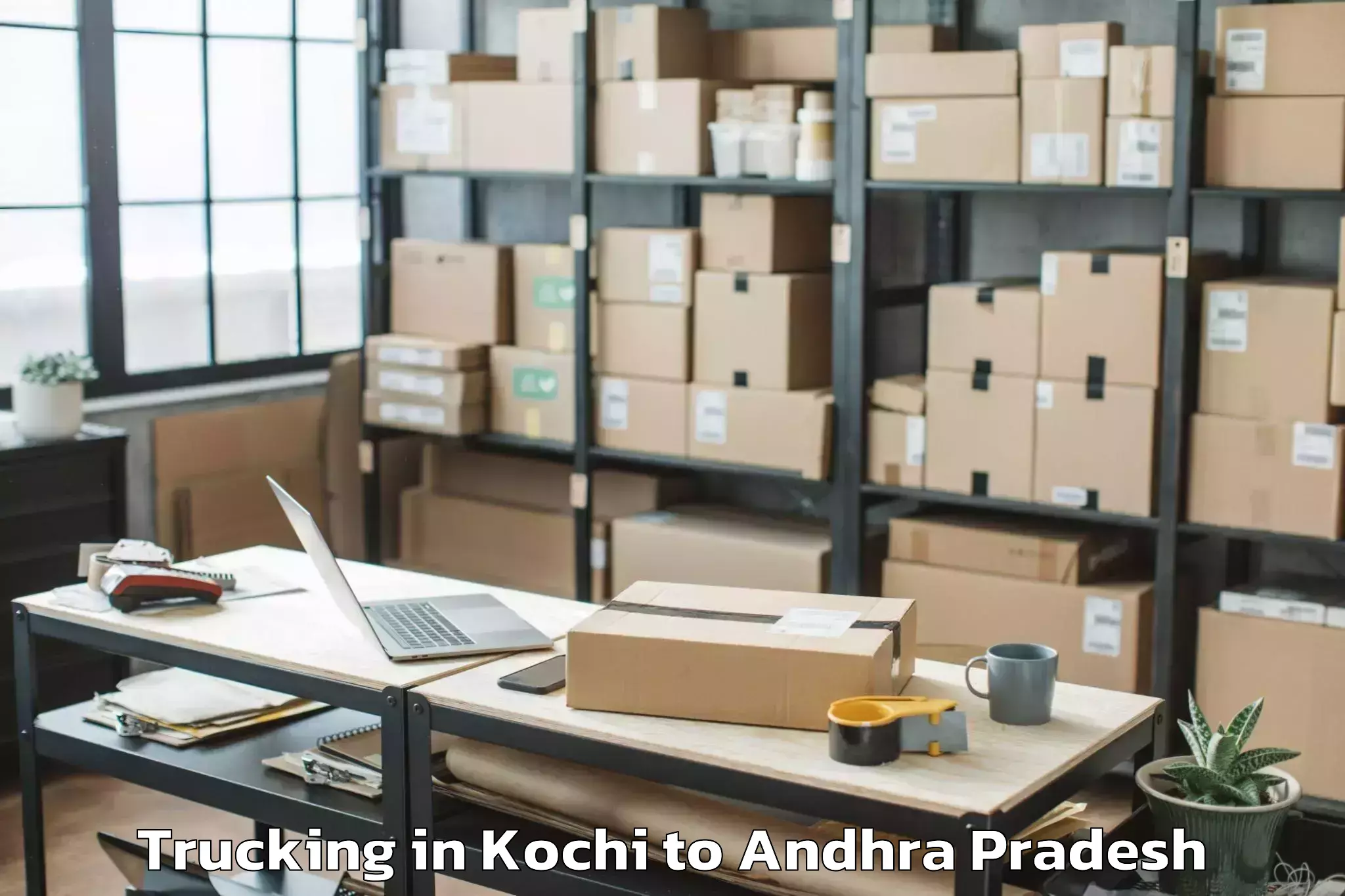 Book Kochi to Koyyalgudem Trucking